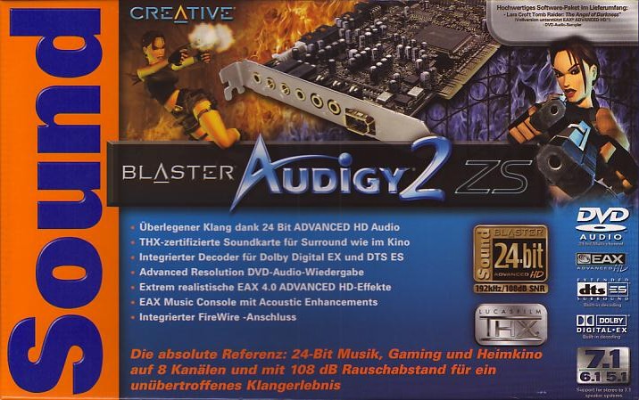 Audio Card, Creative Technology · Sound BLASTER AUDIGY 2 ZS 
